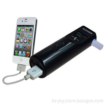 Alcohol Detector, Internal Rechargeable Battery 2600mAh, Built-in Mobile Charger